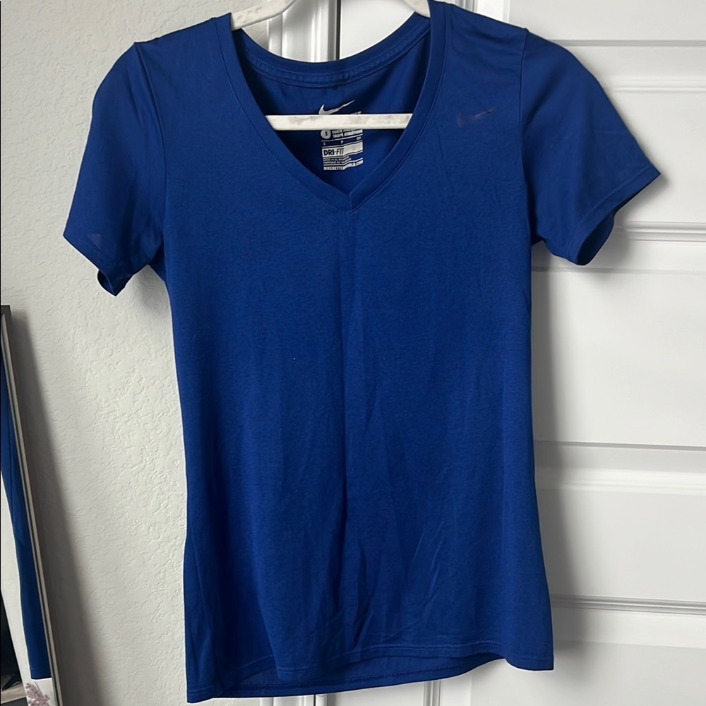 Nike Blue Fitted Short Sleeve Tee